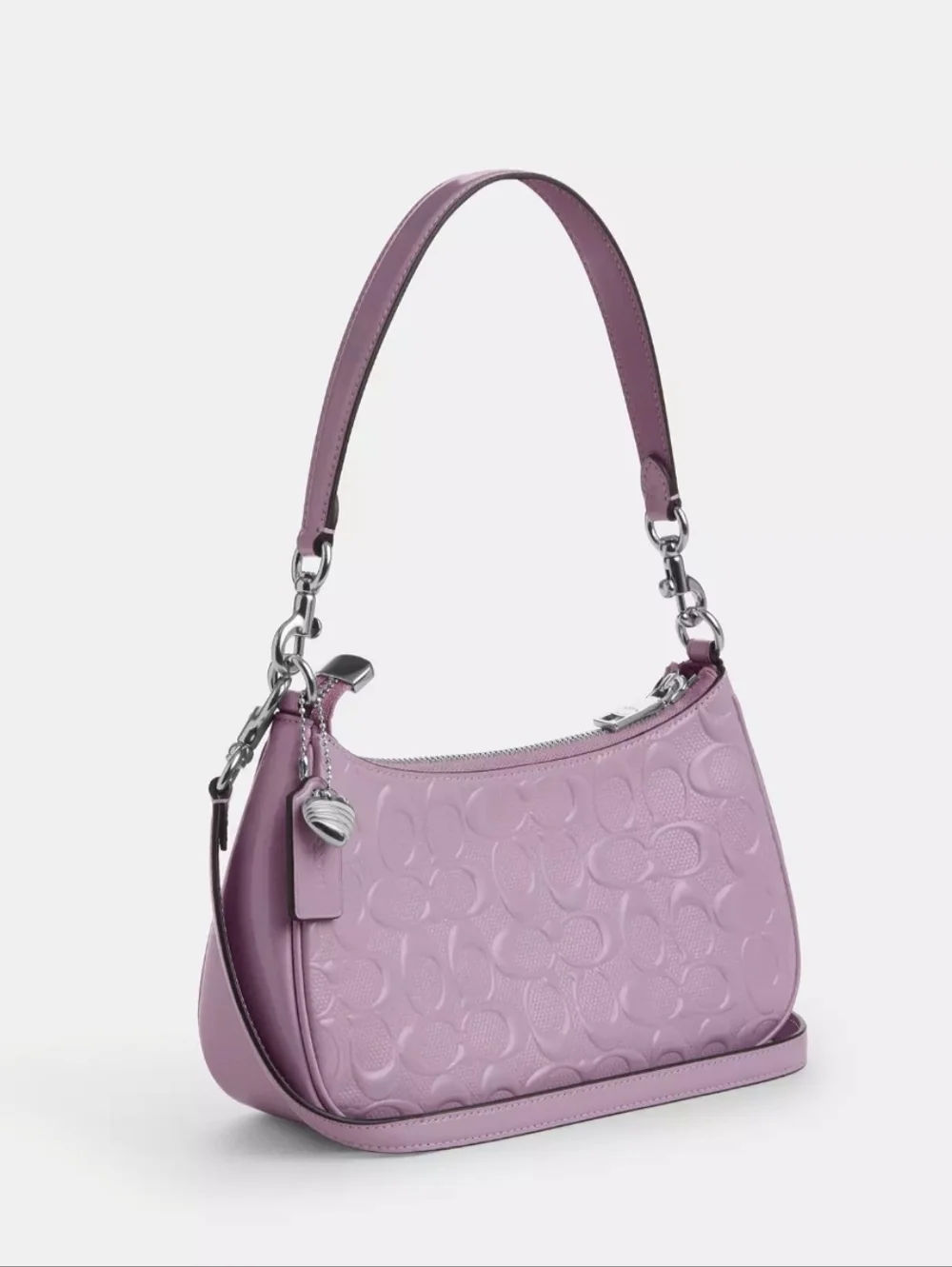 Coach Teri Embossed Signature Shoulder Bag - Picture 2 of 3